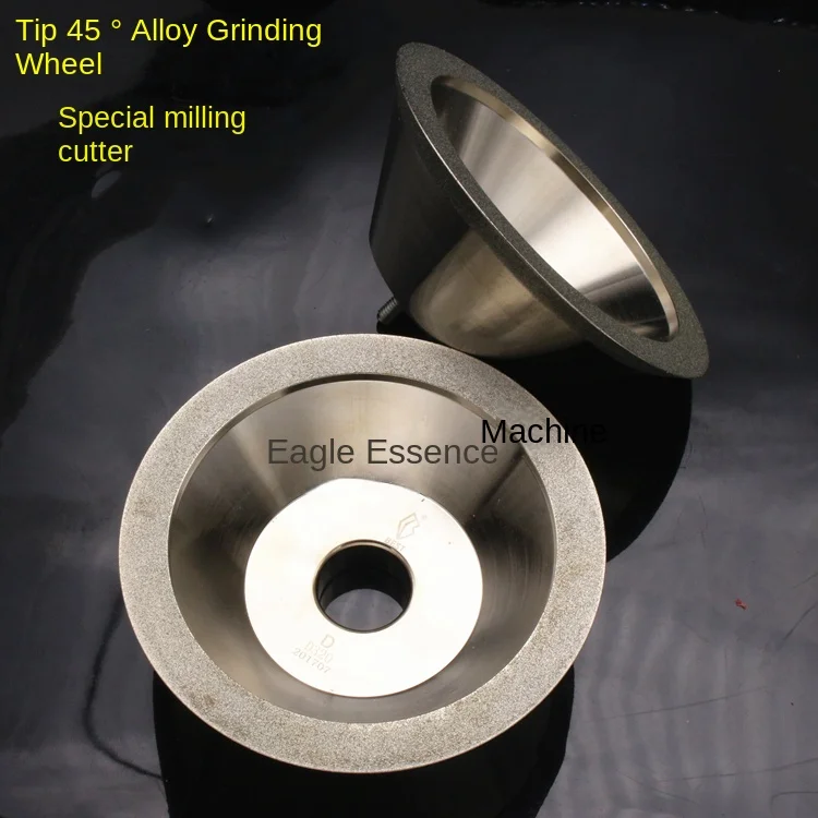 Alloy grinding wheel with 45 ° sharp edge milling cutter for slotting special diamond electroplated bowl shaped grinding wheel
Alloy grinding wheel with 45 ° sharp edge milling cutter for slotting special diamond electroplated bowl shaped grinding wheel
