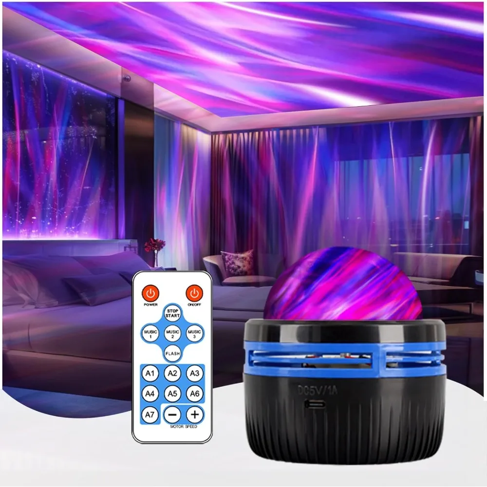 4 in 1 Northern Lights and Ocean Wave Projector with 28 Effects of Galaxy Light for Game Rooms, Parties, Light Projector for Bed
4 in 1 Northern Lights and Ocean Wave Projector with 28 Effects of Galaxy Light for Game Rooms, Parties, Light Projector for Bed