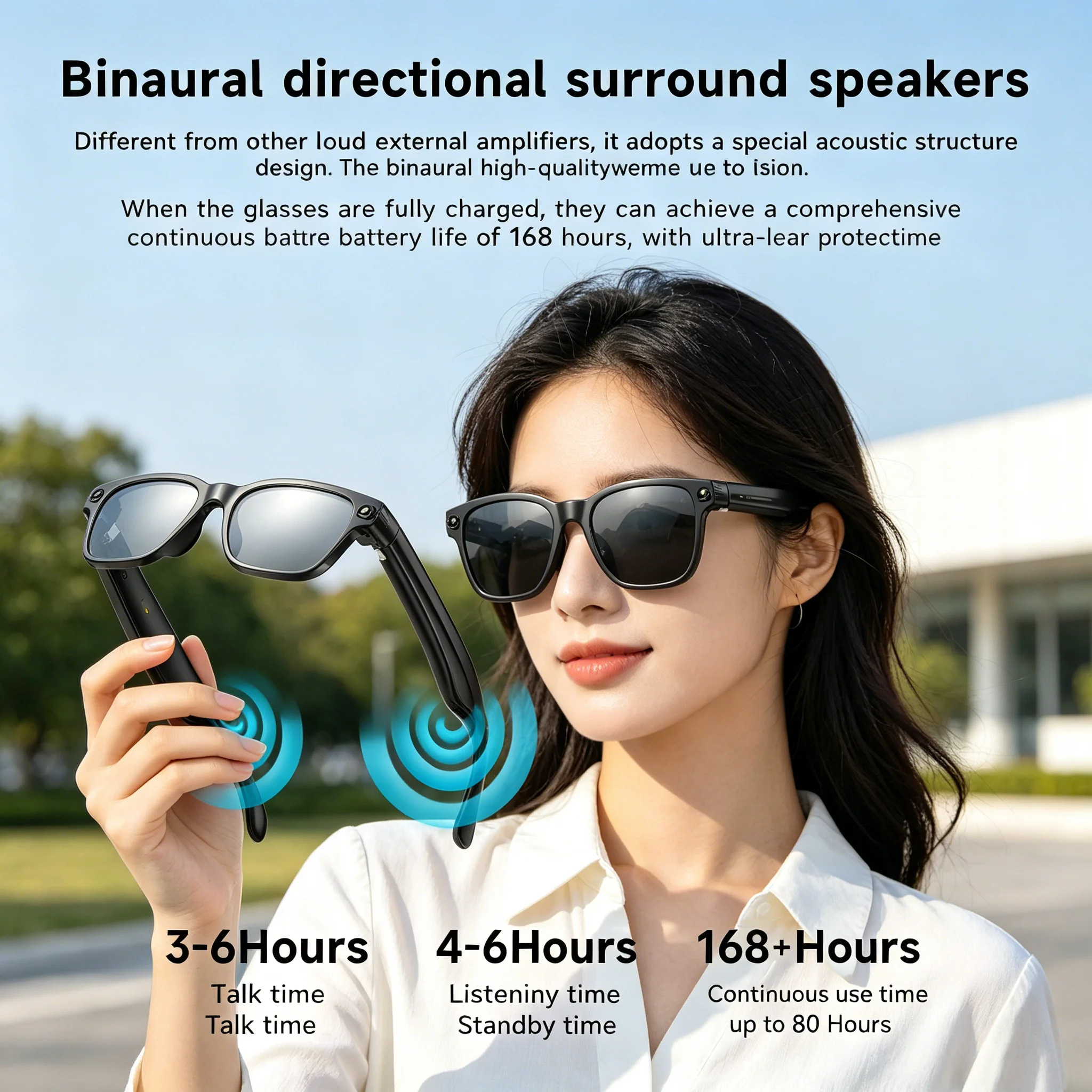 Men's AI Smart Glasses 8K HD Built-in Camera Bluetooth Calling Voice Assistant Control Eyewear
Men's AI Smart Glasses 8K HD Built-in Camera Bluetooth Calling Voice Assistant Control Eyewear