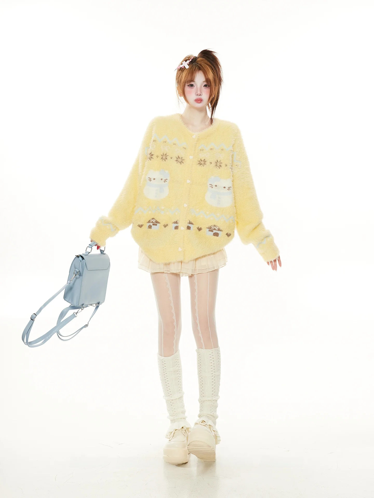 Женский свитер-жакет Dopne из искусственного меха, желтый, весна-осень, свободный крой, вязаный, комфортный, мягкий, с длинными рукавами
Женский свитер-жакет Dopne из искусственного меха, желтый, весна-осень, свободный крой, вязаный, комфортный, мягкий, с длинными рукавами