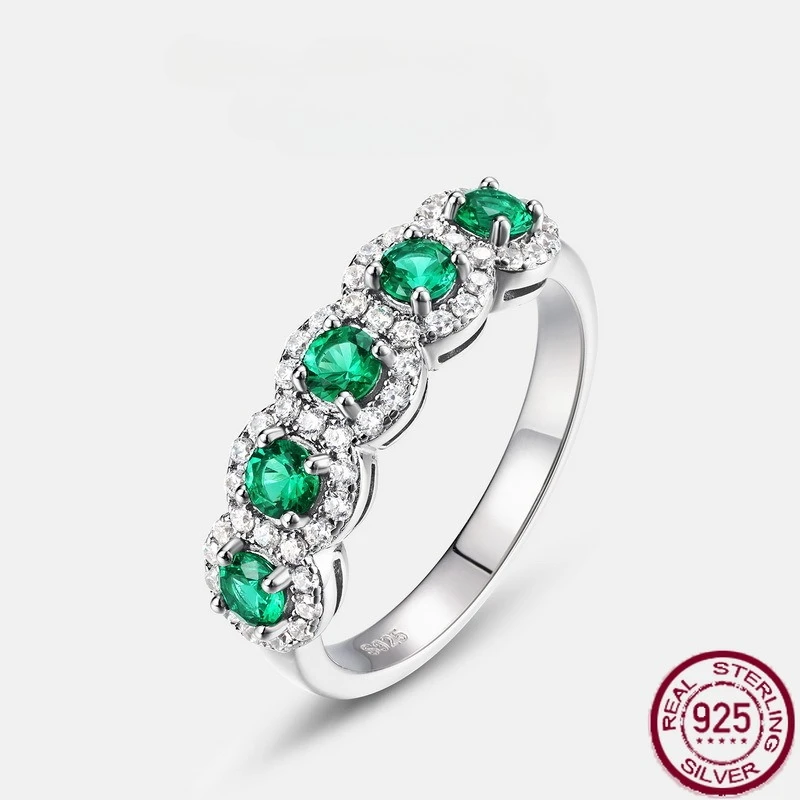 New S925 pure silver starry sky emerald colored ring with personalized light luxury wedding jewelry
New S925 pure silver starry sky emerald colored ring with personalized light luxury wedding jewelry