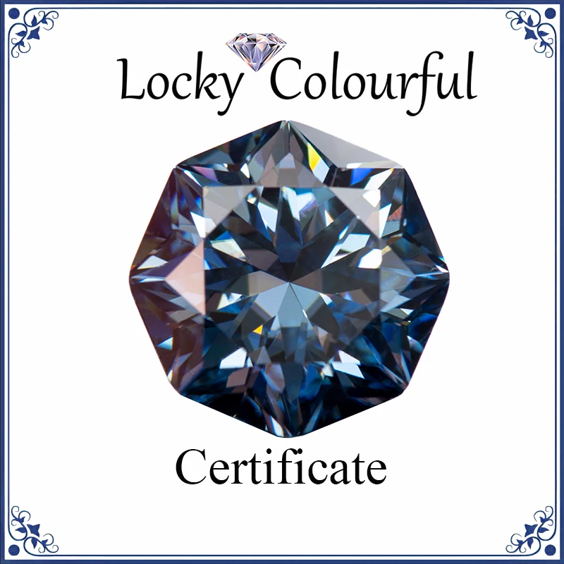 Moissanite Octagon 8 Arrows Special Cutting Royal Blue Primary Colour Charms Beads for DIY Jewelry Making with GRA Certificate
Moissanite Octagon 8 Arrows Special Cutting Royal Blue Primary Colour Charms Beads for DIY Jewelry Making with GRA Certificate