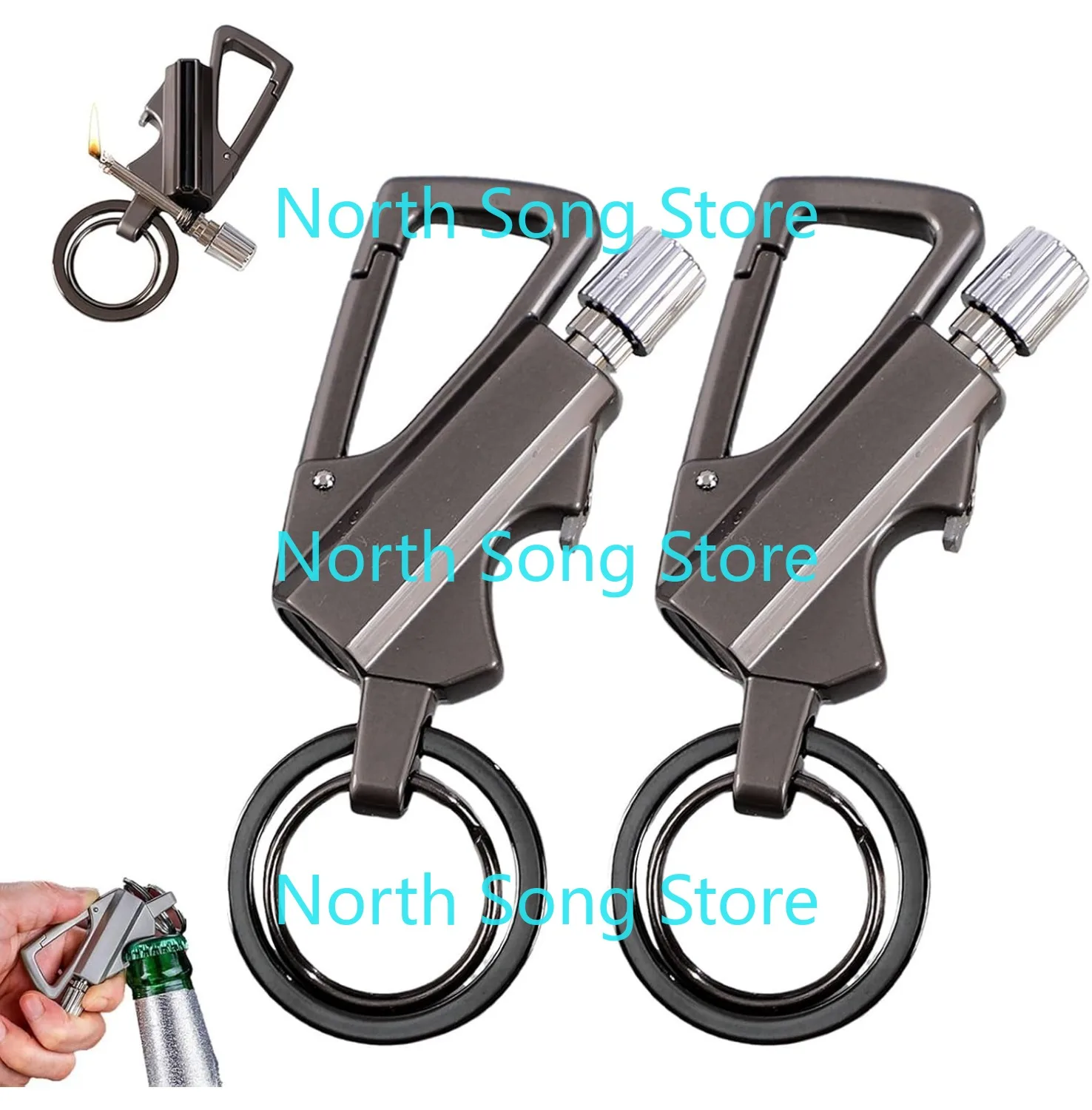 Keychain Metal Match Lighter, Reusable Waterproof Windproof Permanent Strike Anywhere, Multitool Bottle Opener, 2 Pack
Keychain Metal Match Lighter, Reusable Waterproof Windproof Permanent Strike Anywhere, Multitool Bottle Opener, 2 Pack