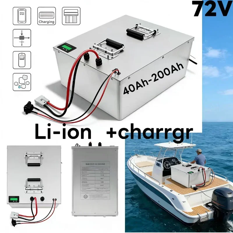 72V 40Ah-200Li-ion Battery w/Bluetooth+BMS | 3KW/7KW/14KW High-Power for E-Skateboard | Fast Charging & Long Cycle
72V 40Ah-200Li-ion Battery w/Bluetooth+BMS | 3KW/7KW/14KW High-Power for E-Skateboard | Fast Charging & Long Cycle