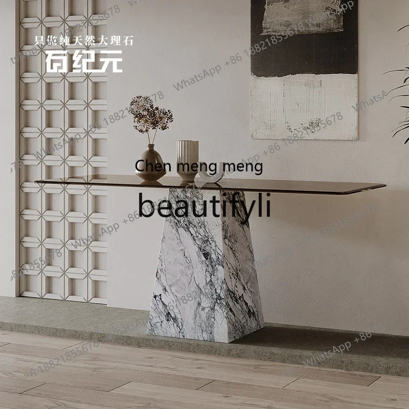 2003Natural marble entrance platform Tempered glass entrance cabinet Entrance table Screen
2003Natural marble entrance platform Tempered glass entrance cabinet Entrance table Screen