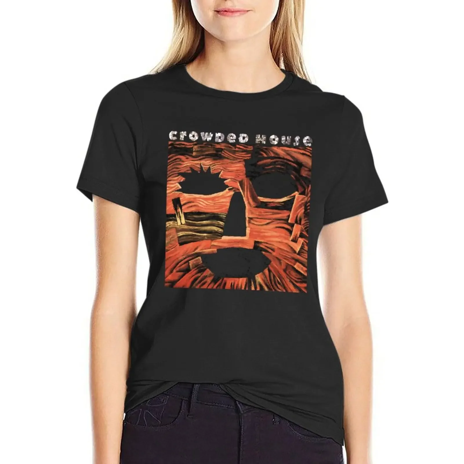 CROWDED HOUSE T-Shirt animal print funny animal print shirt for girls black t-shirts for Women
CROWDED HOUSE T-Shirt animal print funny animal print shirt for girls black t-shirts for Women