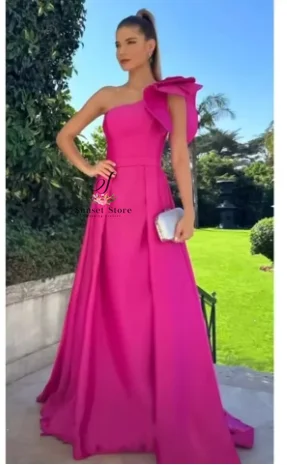 Customized Elegant Hot Pink Satin One Shoulder A-line Prom Dress 2024 Fuchsia Satin Vestidos De Fiesta Sexy Sleeveless Maxi Part
Customized Elegant Hot Pink Satin One Shoulder A-line Prom Dress 2024 Fuchsia Satin Vestidos De Fiesta Sexy Sleeveless Maxi Part