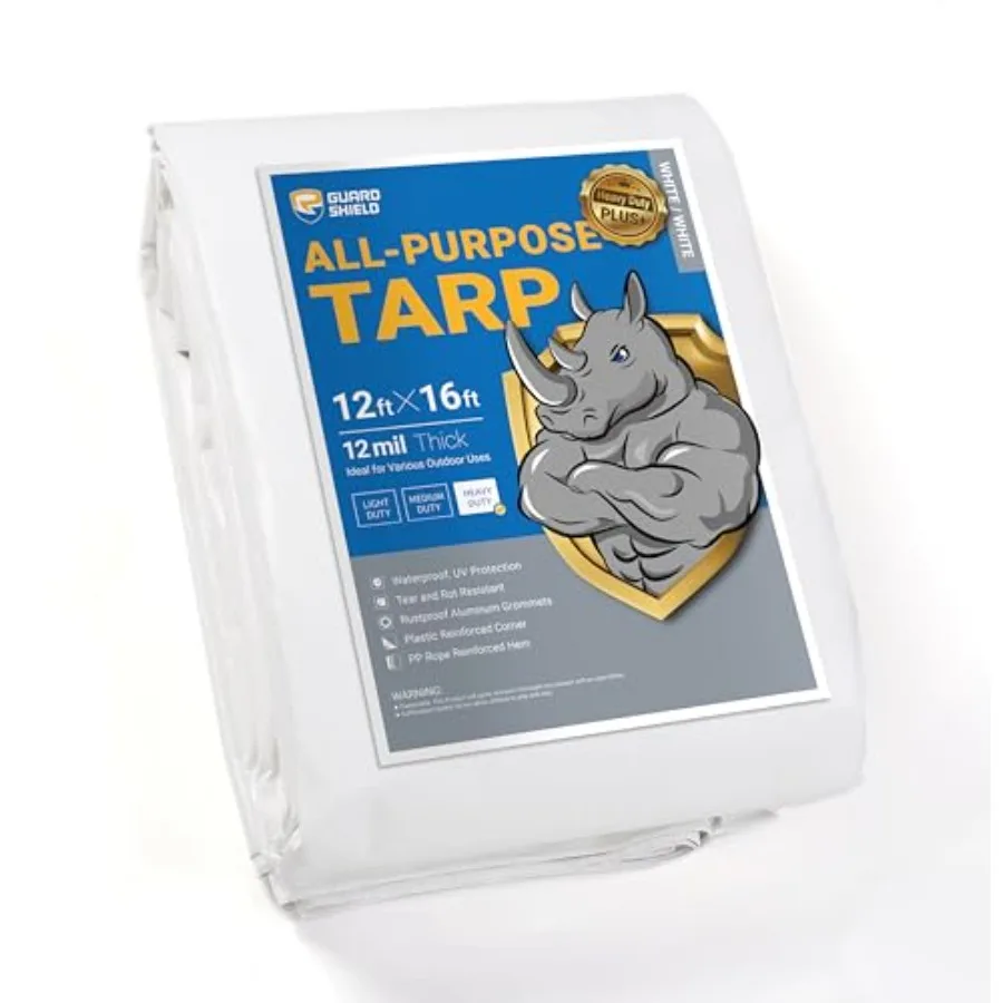 Tarps Heavy Duty Plus+ Waterproof Feet, 12mil Large Tarp with Reinforced Grommets, Outdoor Cover for Roof, Car, Boat, Truck and
Tarps Heavy Duty Plus+ Waterproof Feet, 12mil Large Tarp with Reinforced Grommets, Outdoor Cover for Roof, Car, Boat, Truck and