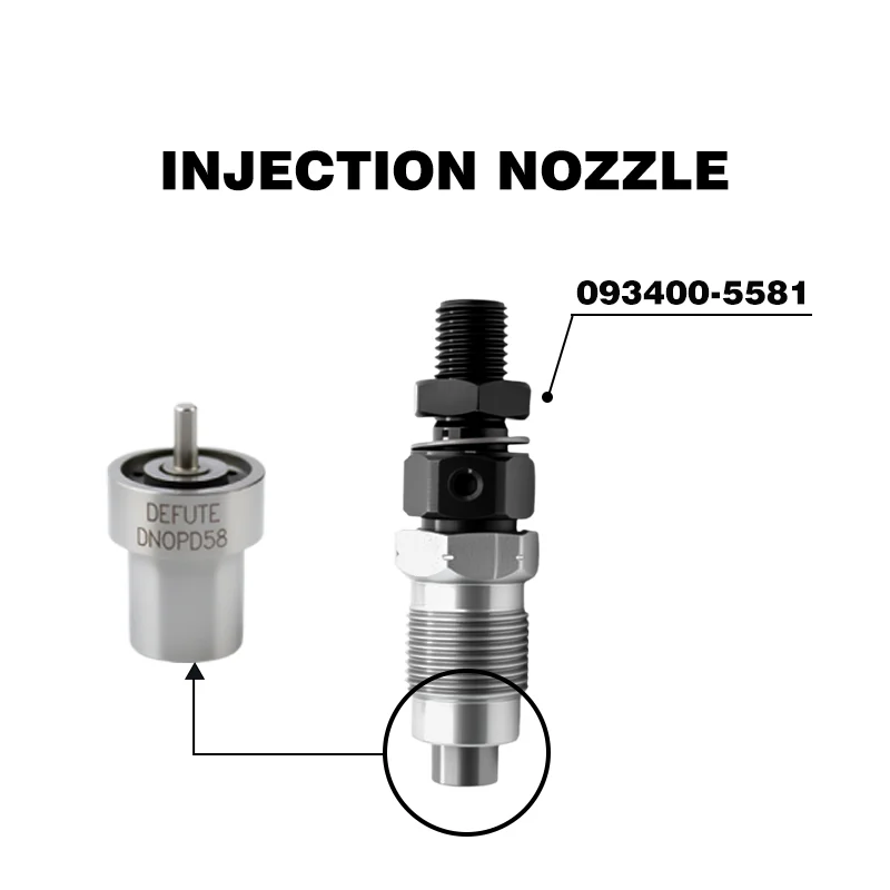 093400-5581 PD series Injector With DN0PD58 Nozzle Suitable For 23620-54090 2L-T/2L Diesel Engine Models
093400-5581 PD series Injector With DN0PD58 Nozzle Suitable For 23620-54090 2L-T/2L Diesel Engine Models