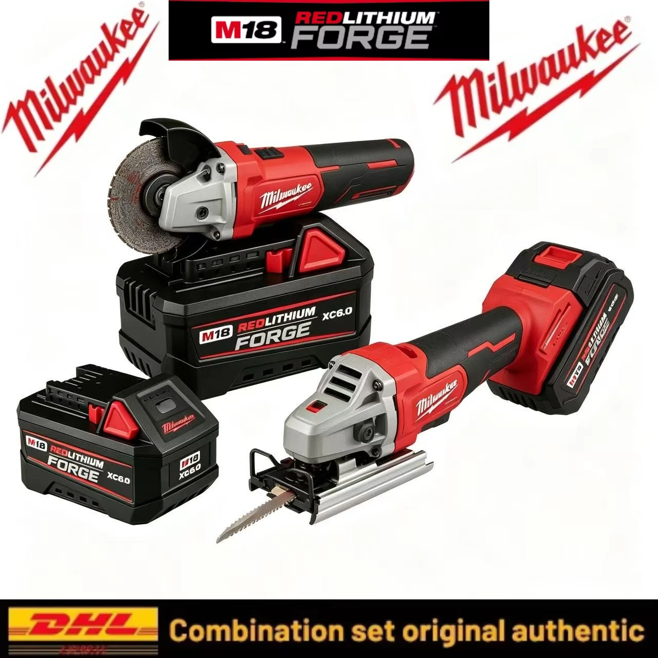 Authentic Milwaukee M18 Pack Widely Used Drill Wrench Hammer Grinder Saw Trimmer Indoor Outdoor Multi-scenario Power Tool Use
Authentic Milwaukee M18 Pack Widely Used Drill Wrench Hammer Grinder Saw Trimmer Indoor Outdoor Multi-scenario Power Tool Use