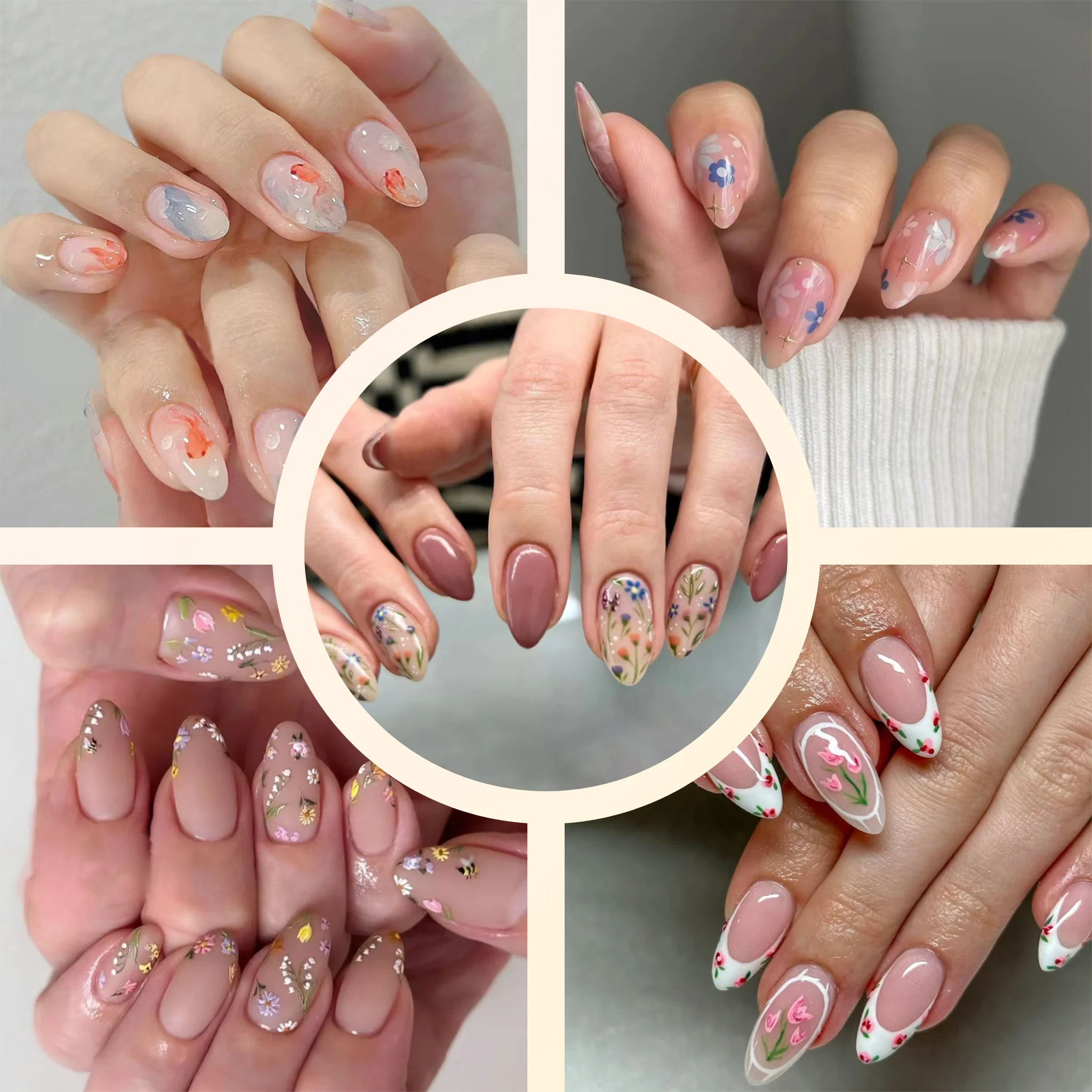 24pcs White Flower Fake Nail Tips 3D Goldfish False Nails Wearable Full Cover European Almond Shaped Press on Nails
24pcs White Flower Fake Nail Tips 3D Goldfish False Nails Wearable Full Cover European Almond Shaped Press on Nails