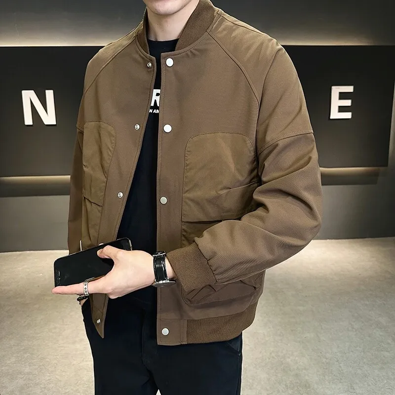 Men's Casual Sle Baseball Jaet 2025 Spring Autumn New Faion Trend Splicing Workwear Jaet Stand Fit Sport Scene
Men's Casual Sle Baseball Jaet 2025 Spring Autumn New Faion Trend Splicing Workwear Jaet Stand Fit Sport Scene