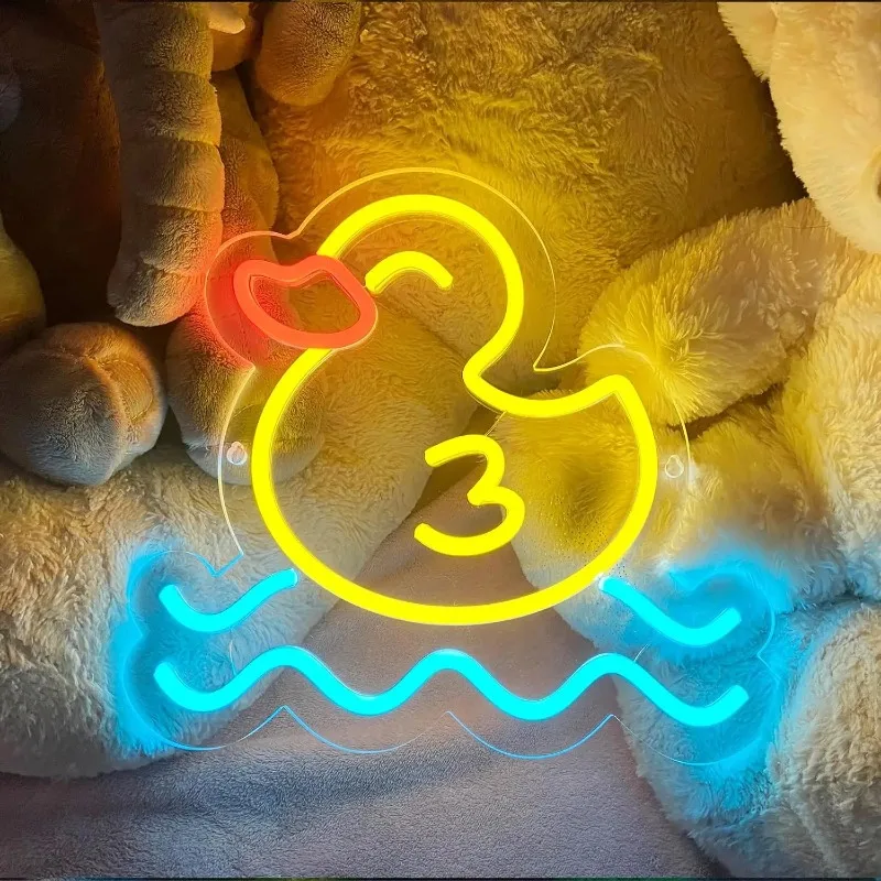 Rubber Duck Neon Sign Dimmable LED Neon Light USB Cute Wall Decor for Kids Bedroom Nursery Bathroom Baby Shower Party decor Lamp
Rubber Duck Neon Sign Dimmable LED Neon Light USB Cute Wall Decor for Kids Bedroom Nursery Bathroom Baby Shower Party decor Lamp
