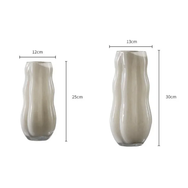 U2 Irregular Glass Vase Wavy Flower Vase Flower Arrangement Accessories Hydroponics Terrarium Home Decoration Accessories
U2 Irregular Glass Vase Wavy Flower Vase Flower Arrangement Accessories Hydroponics Terrarium Home Decoration Accessories