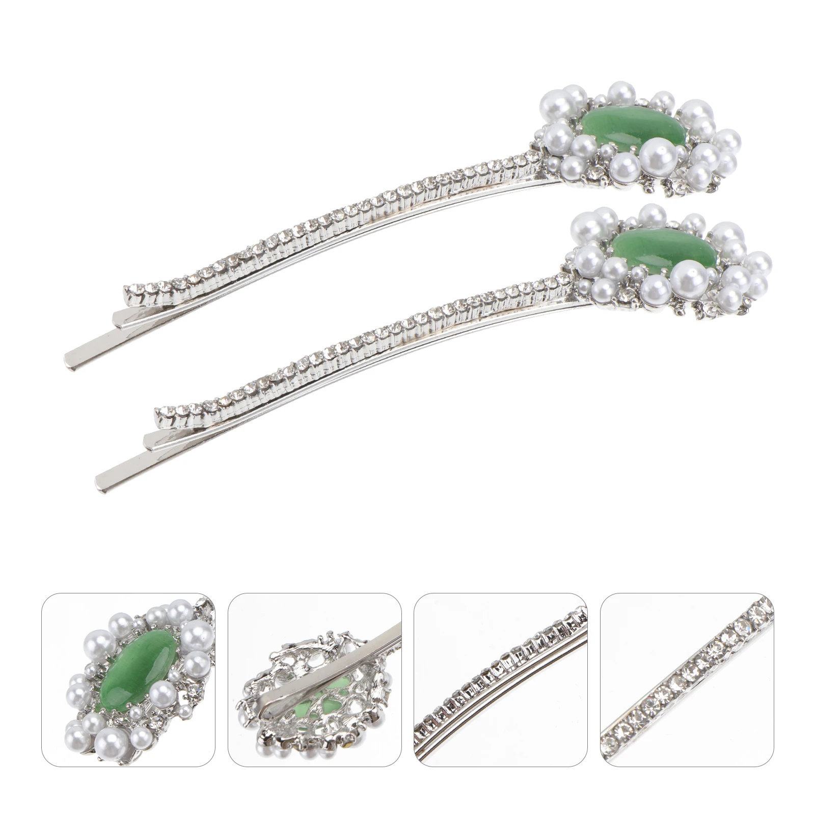 2Pcs Pearl Bobby Pins Rhinestone Hair Clips for Women naments Durable Snap Style Smooth Floral Shape Wedding Party
2Pcs Pearl Bobby Pins Rhinestone Hair Clips for Women naments Durable Snap Style Smooth Floral Shape Wedding Party