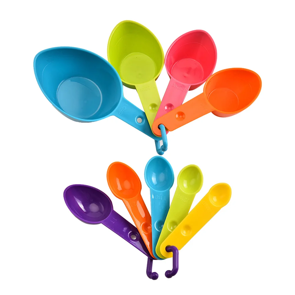 9pcs Spoon Set Plastic Collapsible Nesting Plastic Measuring Spoons Cups Stackable Kitchen Tools Dry Liquid Ingredients
9pcs Spoon Set Plastic Collapsible Nesting Plastic Measuring Spoons Cups Stackable Kitchen Tools Dry Liquid Ingredients