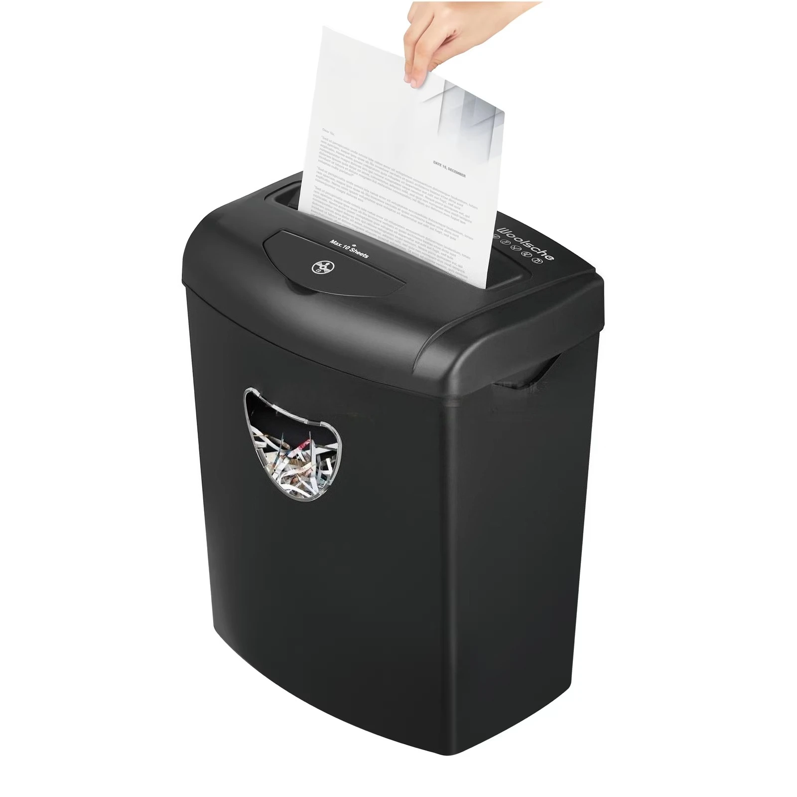 10-Sheet Cross-Cut Paper/CD/Credit Card Shredder,Security Level P-4 ,use Commercial Office and Home Paper Shredder
10-Sheet Cross-Cut Paper/CD/Credit Card Shredder,Security Level P-4 ,use Commercial Office and Home Paper Shredder