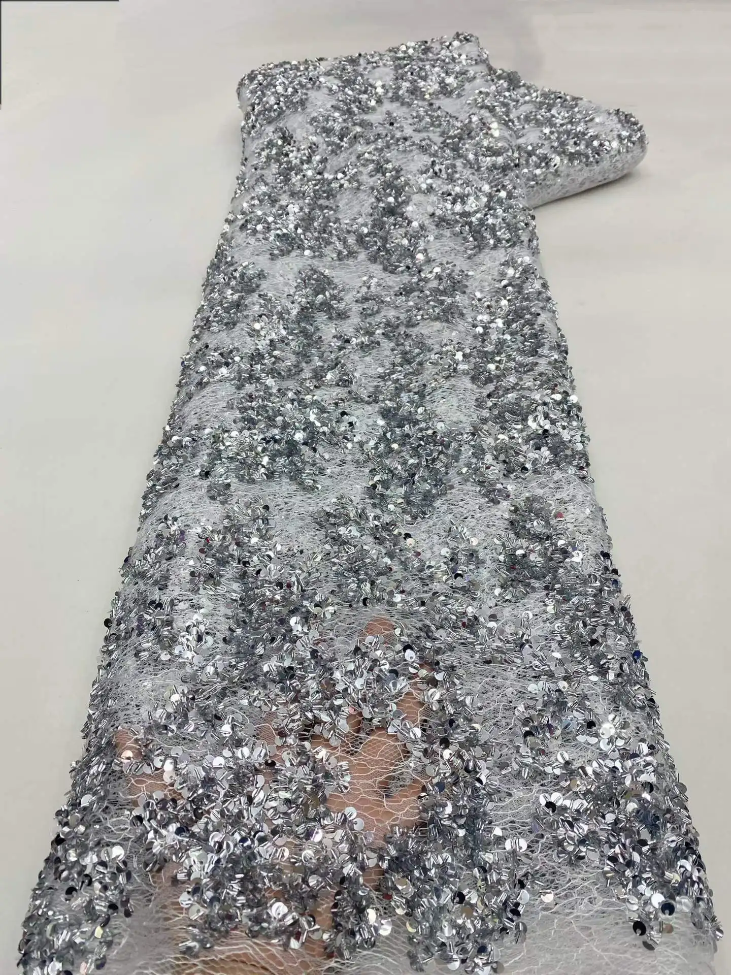 New Arrival 2026 High Quality Brown Luxury Sequins Fabric Women's Evening Dress French Mesh Lace Fabric for African Wedding
New Arrival 2026 High Quality Brown Luxury Sequins Fabric Women's Evening Dress French Mesh Lace Fabric for African Wedding