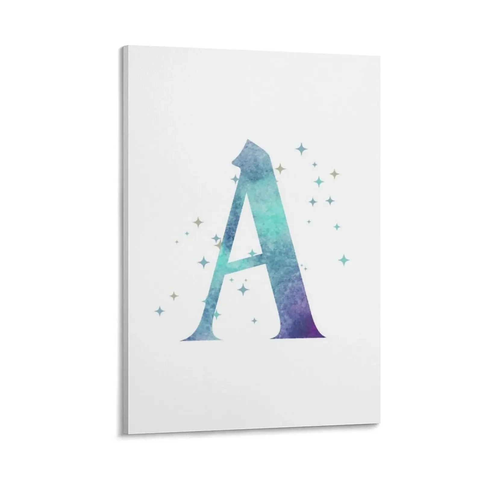 Letter A Monogram watercolor galaxy Canvas Painting Paintings for bedroom luxury home decor
Letter A Monogram watercolor galaxy Canvas Painting Paintings for bedroom luxury home decor