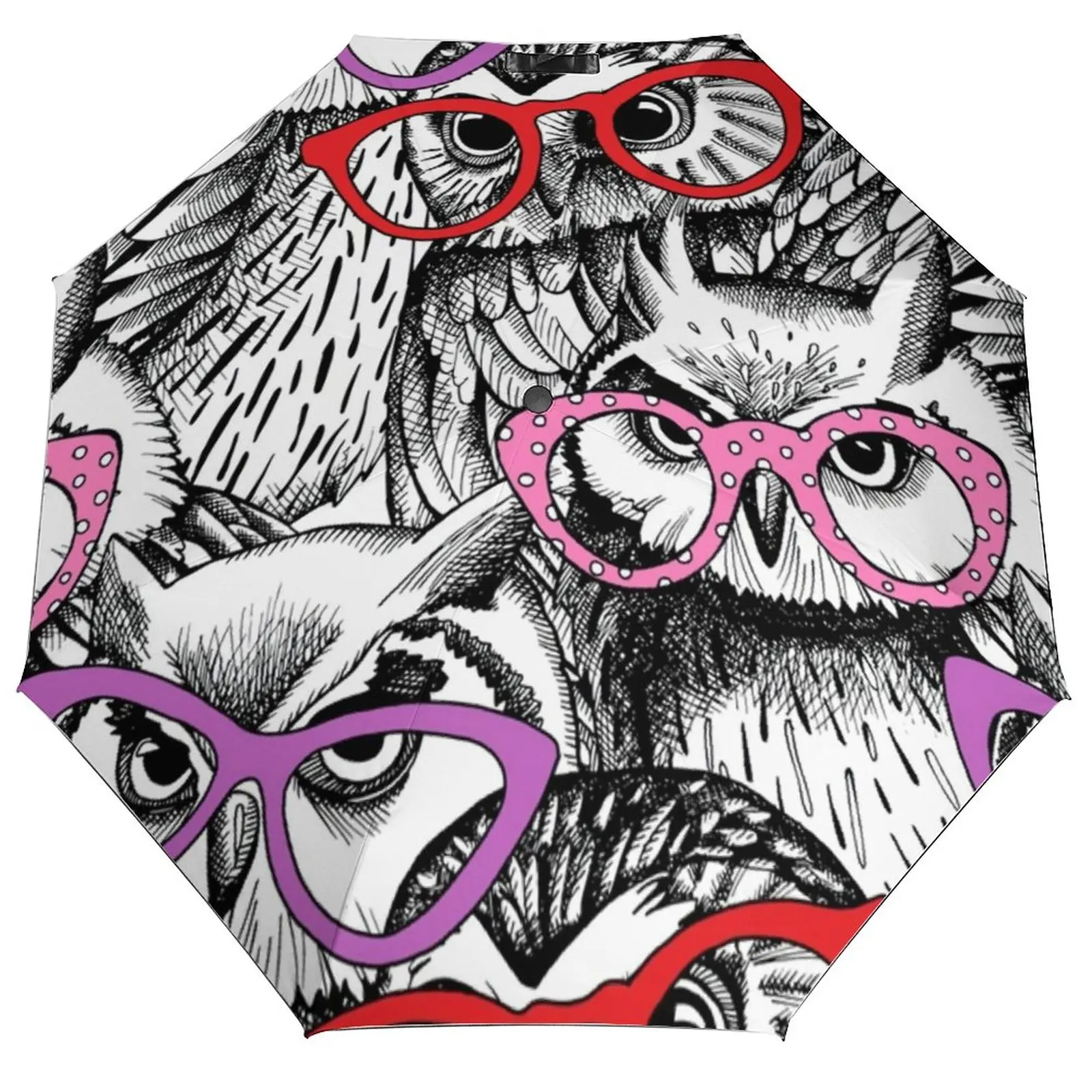 Glassed Owl Umbrella Black and White Stylish UV Protection Umbrella Automatic Painting Compact Fishing Umbrella
Glassed Owl Umbrella Black and White Stylish UV Protection Umbrella Automatic Painting Compact Fishing Umbrella