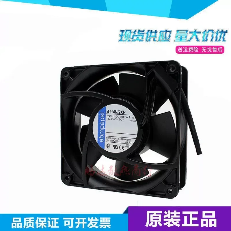 For EBMPAPST TYP 4114N 12MR HR XMR GH 2XH 24V Inverter Cooling Fan 120x38mm
For EBMPAPST TYP 4114N 12MR HR XMR GH 2XH 24V Inverter Cooling Fan 120x38mm