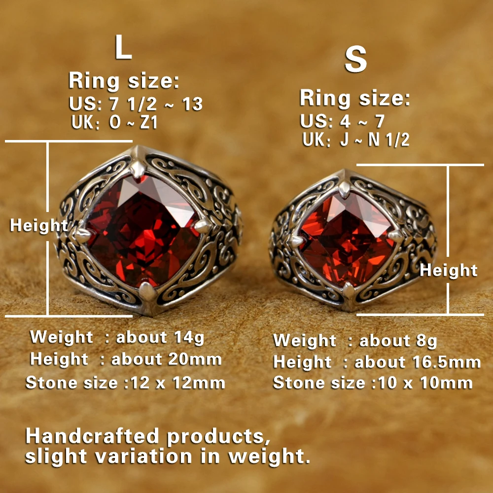 Red CZ Stone 925 Sterling Silver Texture Charms Ring TA502 US Size 4~13 BZ
Red CZ Stone 925 Sterling Silver Texture Charms Ring TA502 US Size 4~13 BZ