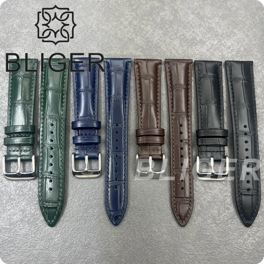 Ремешок для часов BLIGER 20 мм, черный, коричневый, синий, зеленый, кожаный ремешок с серебряной пряжкой, подходит для корпуса часов BLIGER 36 мм/39 мм/40 мм для дайвинга.
Ремешок для часов BLIGER 20 мм, черный, коричневый, синий, зеленый, кожаный ремешок с серебряной пряжкой, подходит для корпуса часов BLIGER 36 мм/39 мм/40 мм для дайвинга.