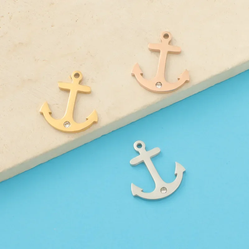 WZNB 5Pcs Crystal Anchor Charms Stainless Steel Pendant for Jewelry Making Handmade Earrings Bracelet Necklaces Diy Accessories
WZNB 5Pcs Crystal Anchor Charms Stainless Steel Pendant for Jewelry Making Handmade Earrings Bracelet Necklaces Diy Accessories