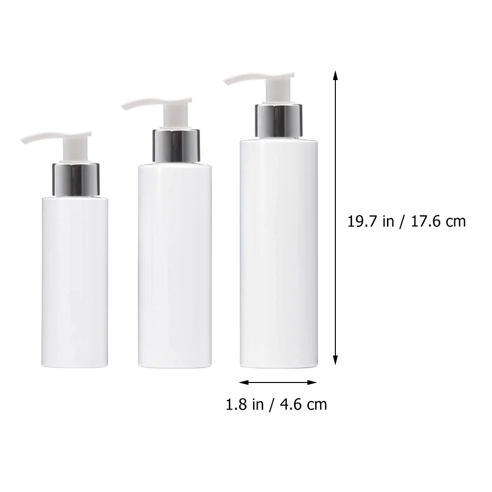 3pcs Durable Thickened Plastic Lotion Pump Bottles Portable Travel Dispenser Containers Shampoo Skincare Refillable
3pcs Durable Thickened Plastic Lotion Pump Bottles Portable Travel Dispenser Containers Shampoo Skincare Refillable