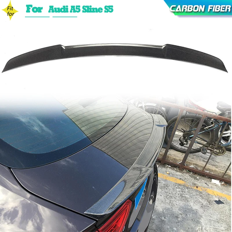 Carbon Fiber Car Rear Trunk Spoiler Wings For Audi A5 / A5 Sline / S5 8T 4-Door 2012-2016 Racing Rear Spoiler Boot Lid Wing Lip
Carbon Fiber Car Rear Trunk Spoiler Wings For Audi A5 / A5 Sline / S5 8T 4-Door 2012-2016 Racing Rear Spoiler Boot Lid Wing Lip