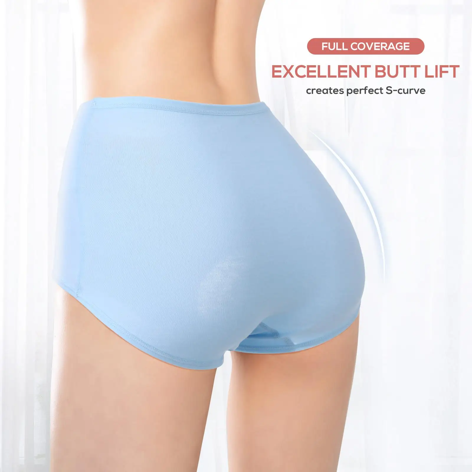 4 Pcs Female Underpants High Ladies Underpant Waisted Panties 3XL Black Pink Elastic Waist Everyday Use
4 Pcs Female Underpants High Ladies Underpant Waisted Panties 3XL Black Pink Elastic Waist Everyday Use