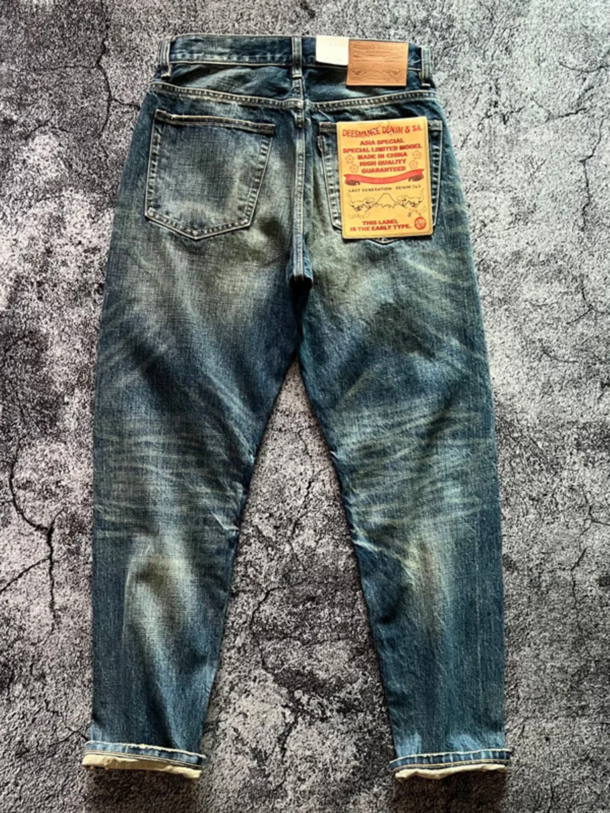 Хлопковые джинсы с американским крашением в стиле ретро, осенне-зимние джинсы, мужские модные прямые длинные брюки, износостойкая молодежная повседневная одежда 
Хлопковые джинсы с американским крашением в стиле ретро, осенне-зимние джинсы, мужские модные прямые длинные брюки, износостойкая молодежная повседневная одежда