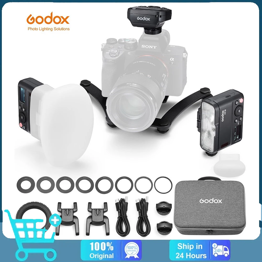 NEW Godox MF12-DK1 MF12 Dental Flash System TTL Flash 2.4 GHz Wireless Control Speedlight for Sony A6400、A74、A7R5andZV-E10
NEW Godox MF12-DK1 MF12 Dental Flash System TTL Flash 2.4 GHz Wireless Control Speedlight for Sony A6400、A74、A7R5andZV-E10