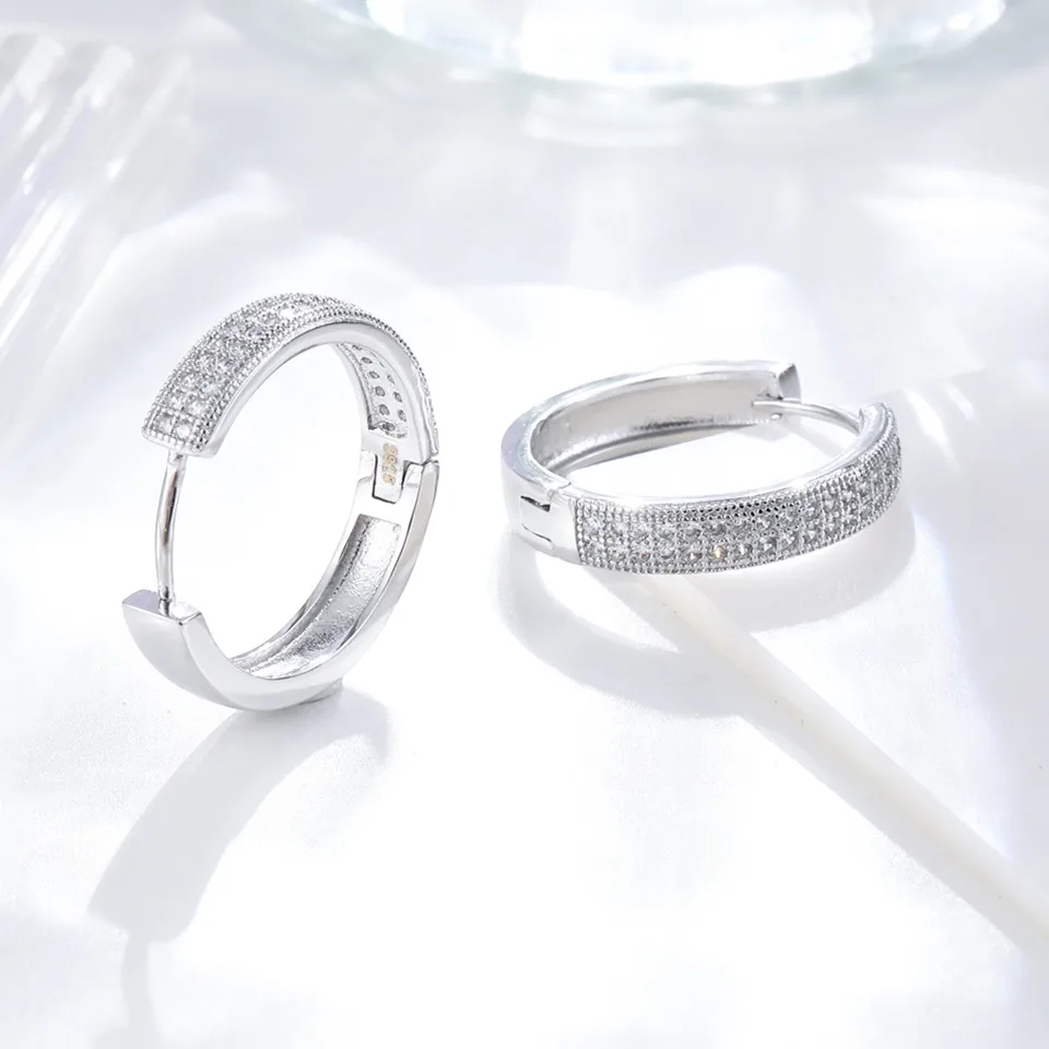Buyee 925 Sterling Silver Female Big Clip Earring White Zircon Earring for Women Fashion Wedding Fine Jewelry Earring Gift
Buyee 925 Sterling Silver Female Big Clip Earring White Zircon Earring for Women Fashion Wedding Fine Jewelry Earring Gift