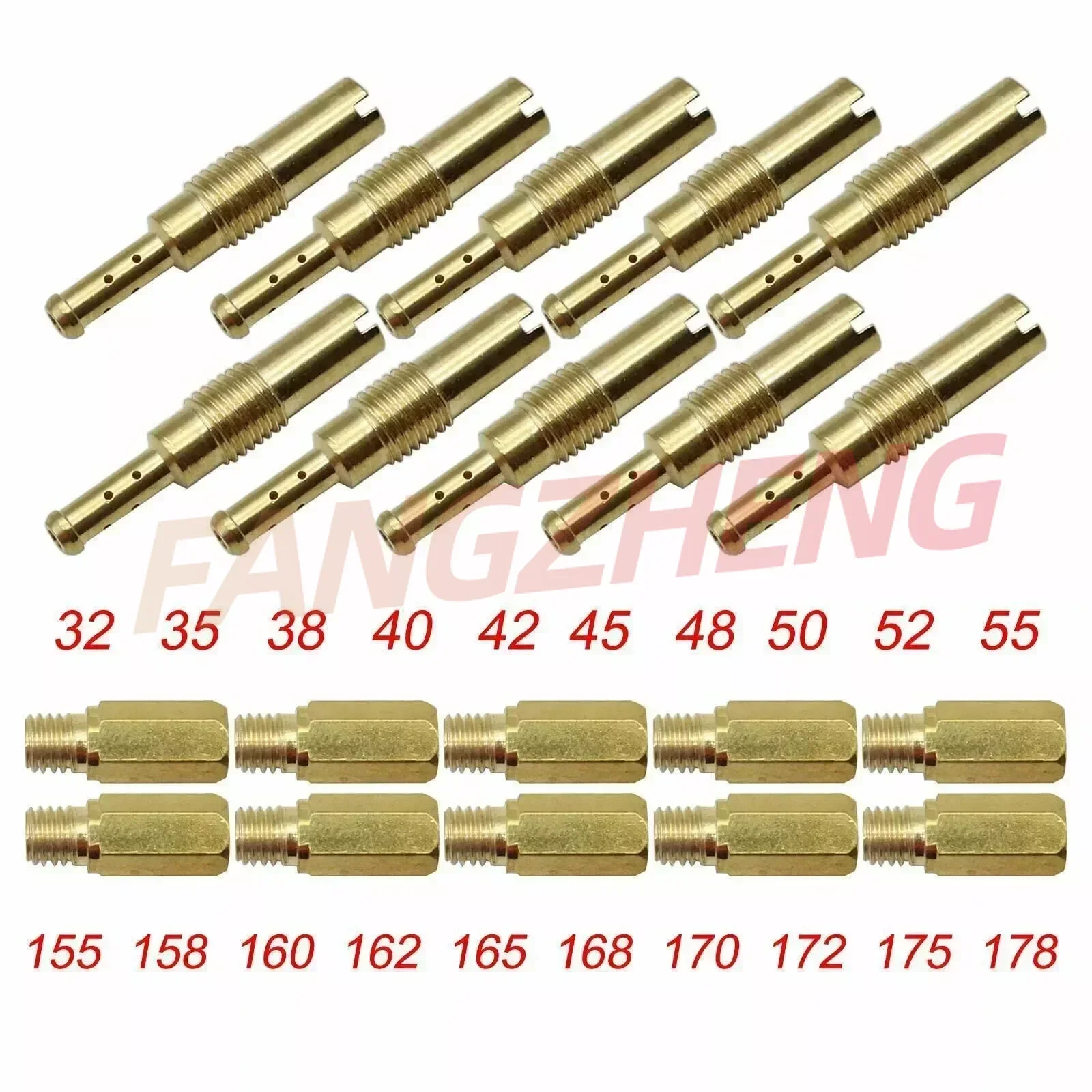 10Pcs Main Jet kit & 10Pcs Set Slow Pilot Jet For PWK Keihin OKO CVK Carburetor Carb Set Injector Nozzle Motorcycle Accessories
10Pcs Main Jet kit & 10Pcs Set Slow Pilot Jet For PWK Keihin OKO CVK Carburetor Carb Set Injector Nozzle Motorcycle Accessories