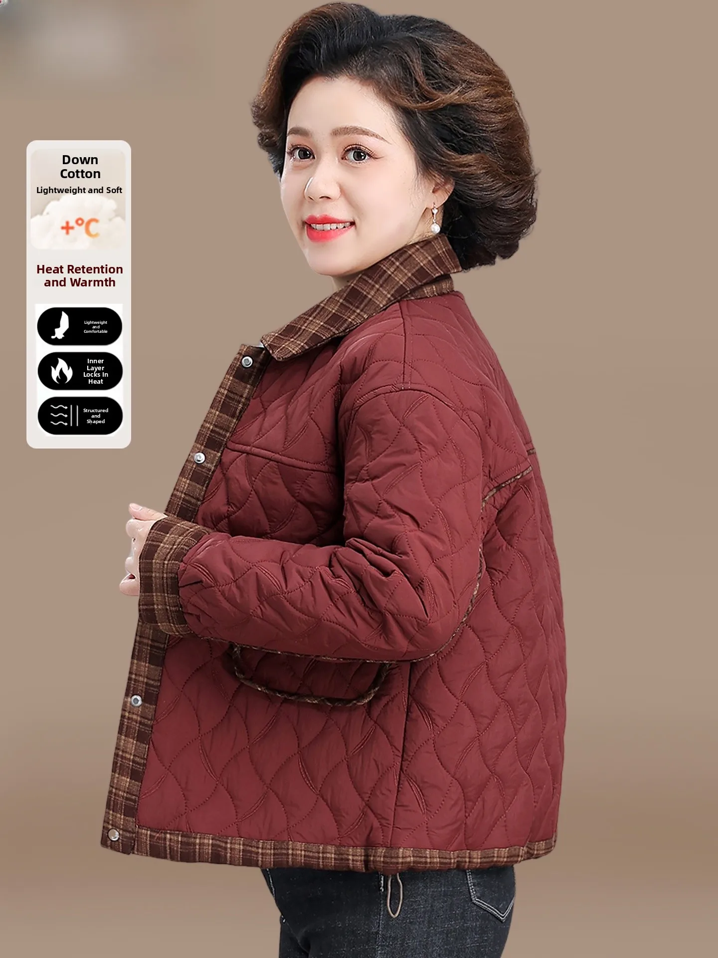 Lightweight Cotton down Jaet ort Sle Women's Autumn Winter Warm Coat Casual Loose Fit Polyester Fiber Cotton Padded
Lightweight Cotton down Jaet ort Sle Women's Autumn Winter Warm Coat Casual Loose Fit Polyester Fiber Cotton Padded