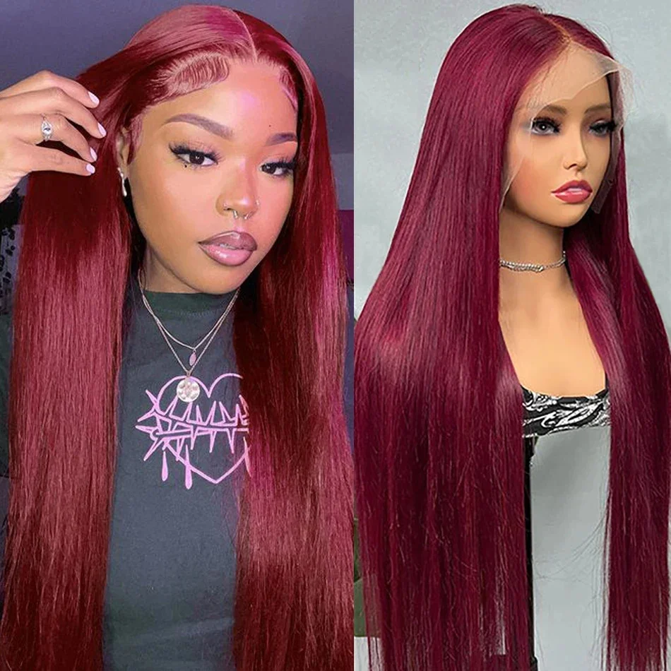 99j Straight Lace Front Wigs Human Hair Pre Plucked 13X4 Burgundy HD Lace Front Wigs Burgundy Straight Human Hair Wig for Women
99j Straight Lace Front Wigs Human Hair Pre Plucked 13X4 Burgundy HD Lace Front Wigs Burgundy Straight Human Hair Wig for Women