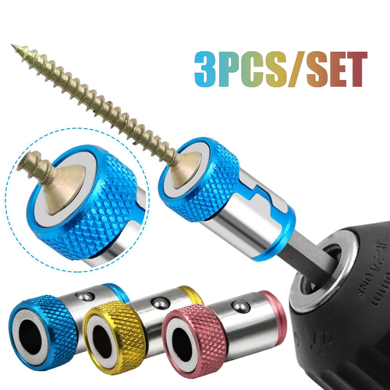 3pc Magnetic Bit Holder Alloy Electric Magnetic Ring Screwdriver Bit Head Strong Non-slip Magnet Ring for Phillip Bit Magnetizer
3pc Magnetic Bit Holder Alloy Electric Magnetic Ring Screwdriver Bit Head Strong Non-slip Magnet Ring for Phillip Bit Magnetizer