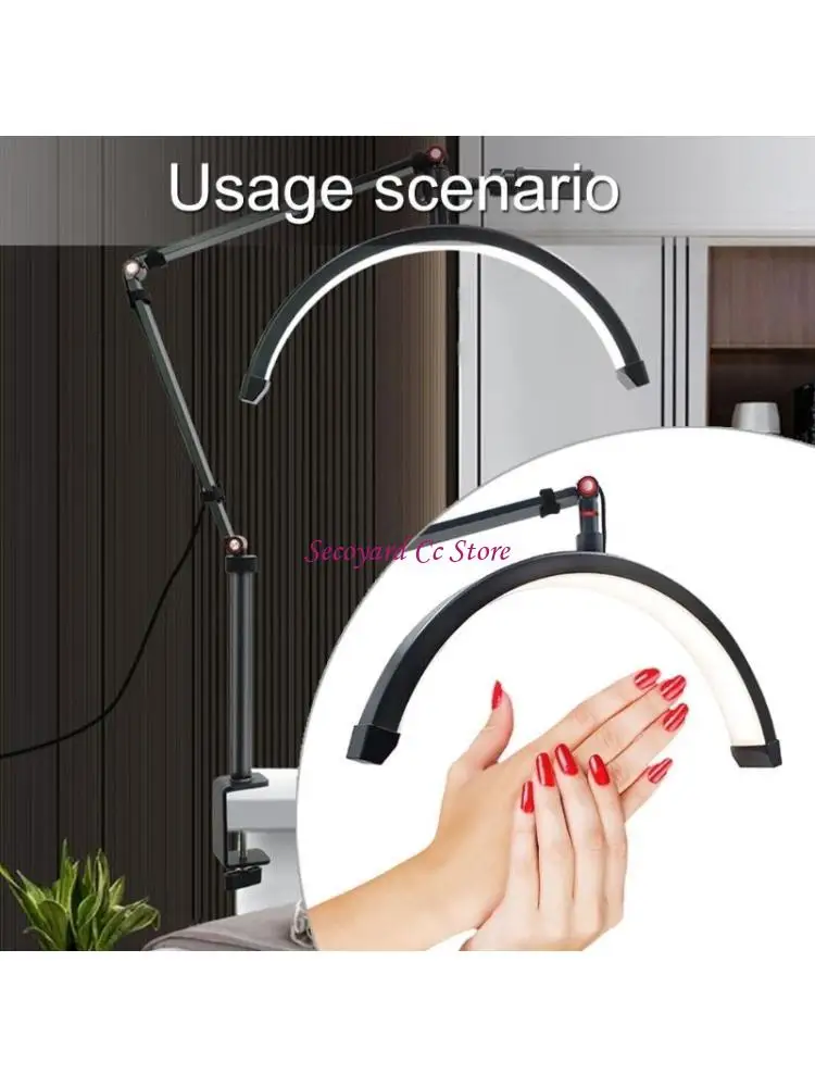 N3UC 16inch LED Half Moon Lash Light Color Temperature Adjustable Floor LED Lamp For Beauty Facials Skincare
N3UC 16inch LED Half Moon Lash Light Color Temperature Adjustable Floor LED Lamp For Beauty Facials Skincare