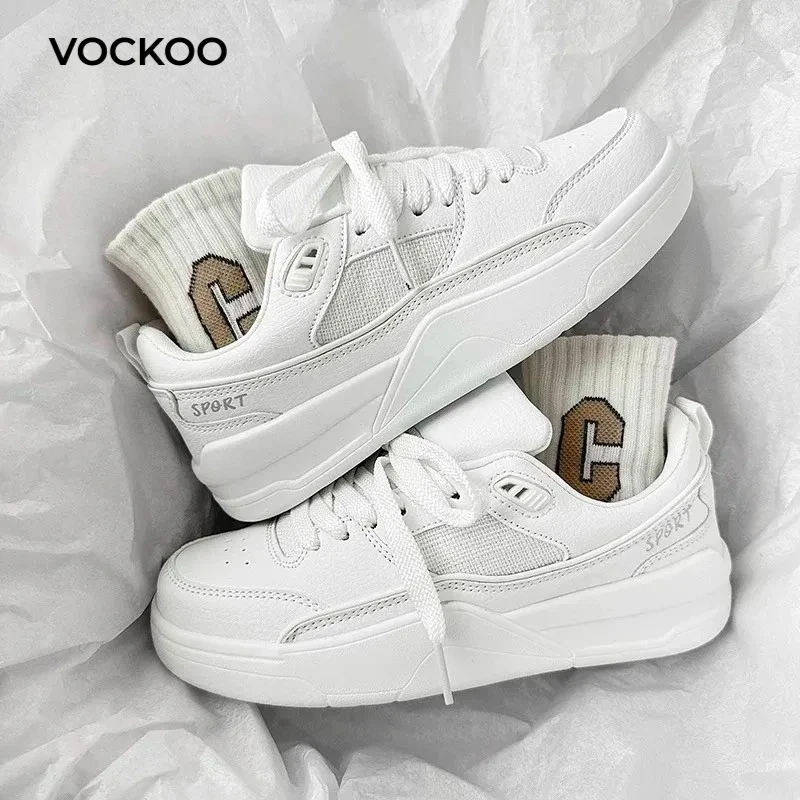 Женские летние белые кроссовки Vockoo на толстой подошве с круглым носком, повседневная обувь для высоких женщин, удобные, дышащие, с латексной стелькой
Женские летние белые кроссовки Vockoo на толстой подошве с круглым носком, повседневная обувь для высоких женщин, удобные, дышащие, с латексной стелькой