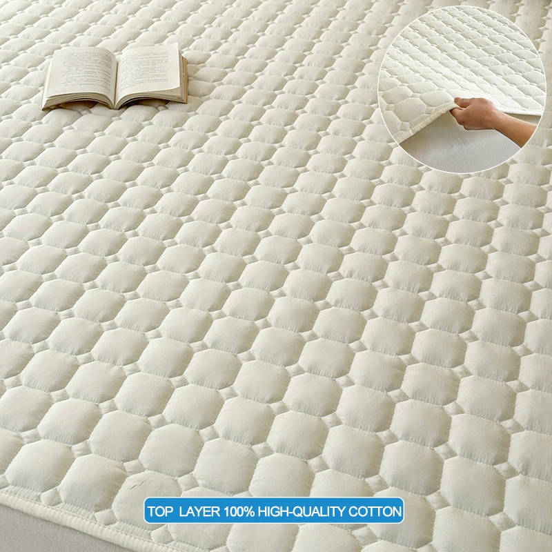 Quilted Mattress Cover Breathable Mattress Protector,Bed Sheet with Straps,Soft,Washable,Anti-Slip,Hypoallergenic, Noiseless
Quilted Mattress Cover Breathable Mattress Protector,Bed Sheet with Straps,Soft,Washable,Anti-Slip,Hypoallergenic, Noiseless