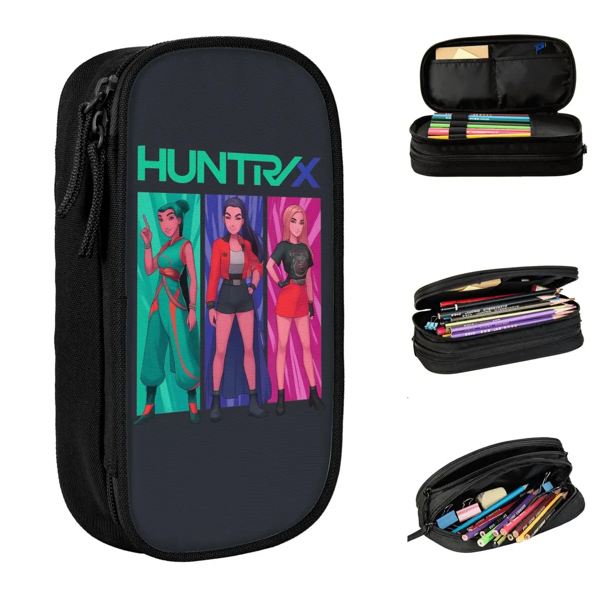 Huntrix Kpop Demon Hunters Mira Rumi Zoey Pencil Case Big Pen Box Kids Double Layer Lovely School Pencil Cases Design Stationery
Huntrix Kpop Demon Hunters Mira Rumi Zoey Pencil Case Big Pen Box Kids Double Layer Lovely School Pencil Cases Design Stationery