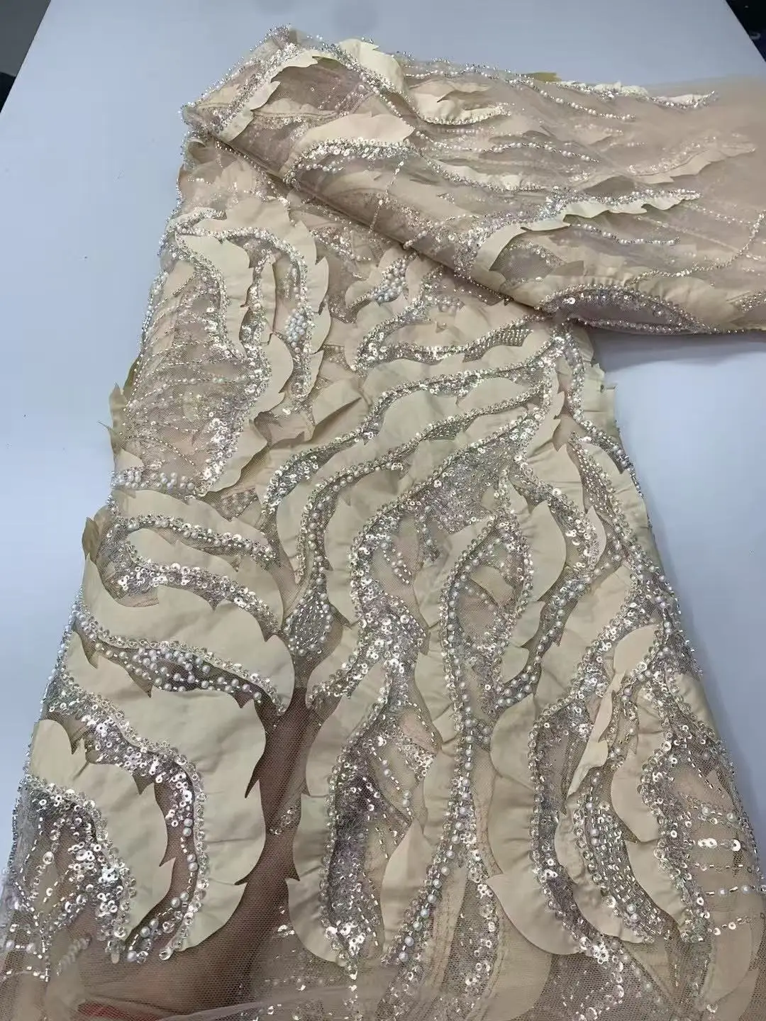 Pink 2025 Latest African 3D Flower Lace Fabric Embroidery French Lace Fabric Sequins Groom Nigerian Tulle Lace For Party Dress
Pink 2025 Latest African 3D Flower Lace Fabric Embroidery French Lace Fabric Sequins Groom Nigerian Tulle Lace For Party Dress