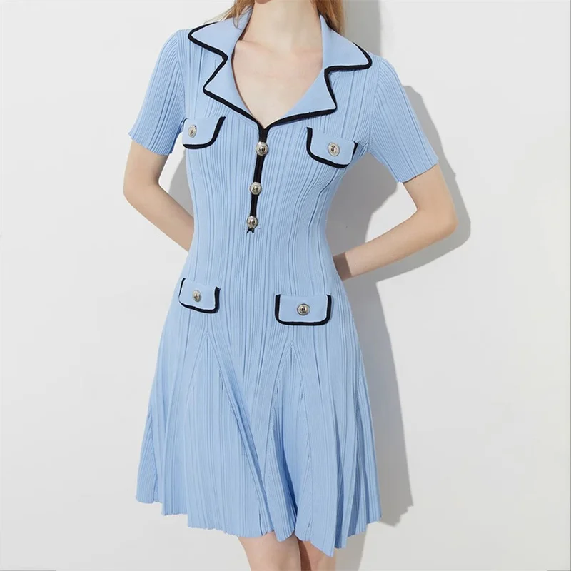 Womens dresses New elastic knitted slim mini dress for summer 2025 Metal button short sleeved party dresses y2k short dresses
Womens dresses New elastic knitted slim mini dress for summer 2025 Metal button short sleeved party dresses y2k short dresses