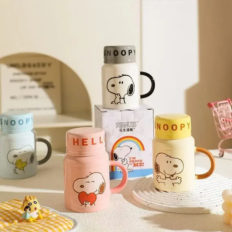 Совместная кружка Снупи с крышкой, керамическая чашка, подарок на день рождения, милая красивая пара, чашка для воды, кофе 
Совместная кружка Снупи с крышкой, керамическая чашка, подарок на день рождения, милая красивая пара, чашка для воды, кофе