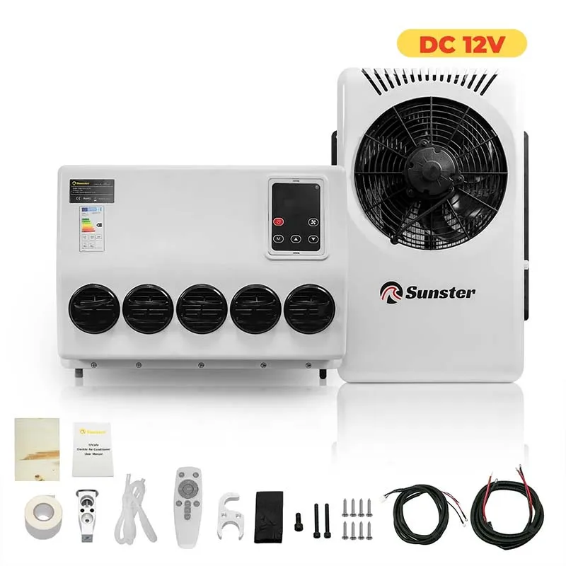12V Semi Trucks Air Conditioning Cooling System 10000BTU Split Electric Parking Air Conditioner For Bus Van Tractor RV Caravan
12V Semi Trucks Air Conditioning Cooling System 10000BTU Split Electric Parking Air Conditioner For Bus Van Tractor RV Caravan