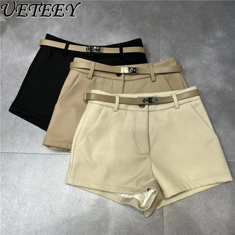 Solid Color Spice Girl High Waist Suit Shorts Slim Straight Hip A-shaped Hot Pants Show Legs Long Versatile Casual Shorts
Solid Color Spice Girl High Waist Suit Shorts Slim Straight Hip A-shaped Hot Pants Show Legs Long Versatile Casual Shorts