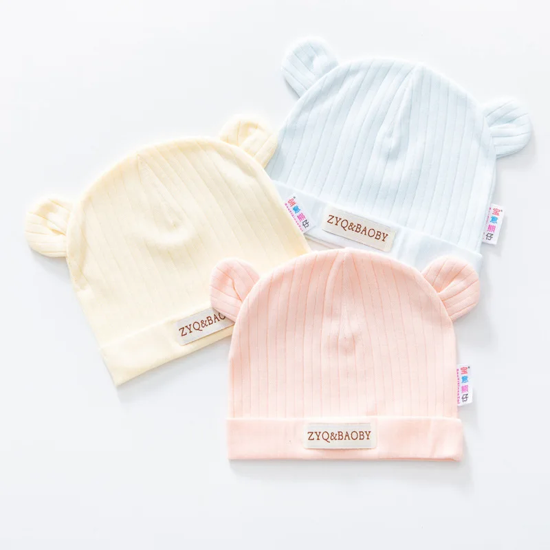 Soft Infant Beanies Caps Baby Hat Cartoon Bear Boneless Muslin Hat Newborn Headwear Windproof Spring Hat 0-6M Baby Hats
Soft Infant Beanies Caps Baby Hat Cartoon Bear Boneless Muslin Hat Newborn Headwear Windproof Spring Hat 0-6M Baby Hats