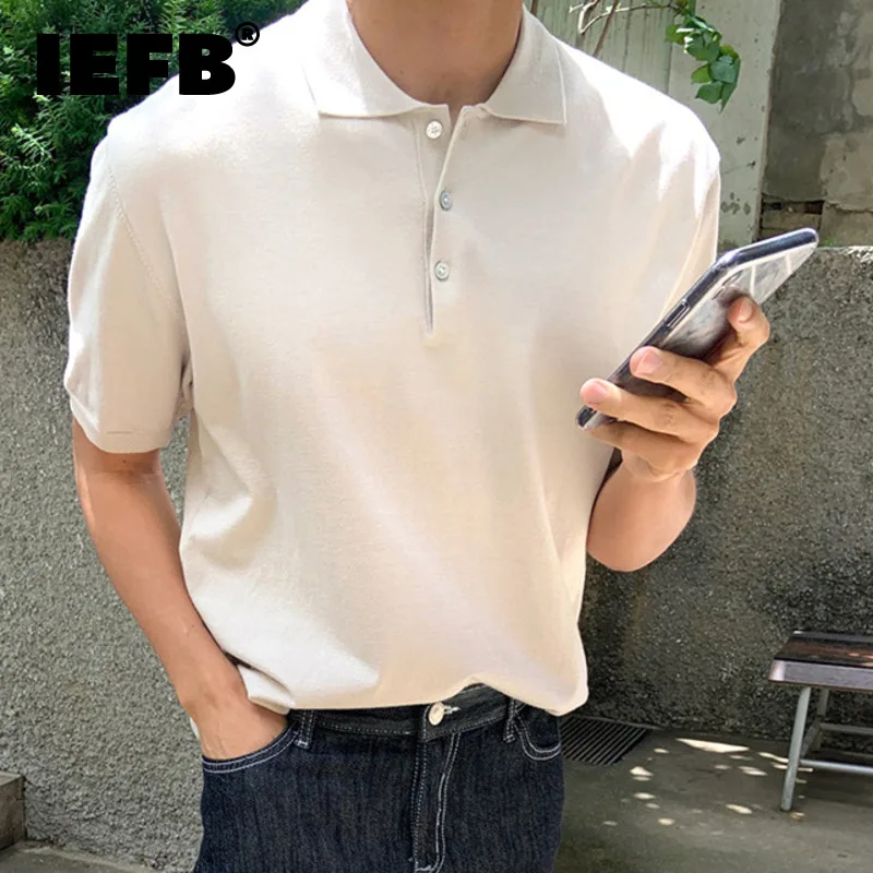 IEFB Fashion Loose Men's T-shirts Knitting Business Casual Lapel Short Sleeve Male clothing 2024 Summer New Stylish 9C6352
IEFB Fashion Loose Men's T-shirts Knitting Business Casual Lapel Short Sleeve Male clothing 2024 Summer New Stylish 9C6352