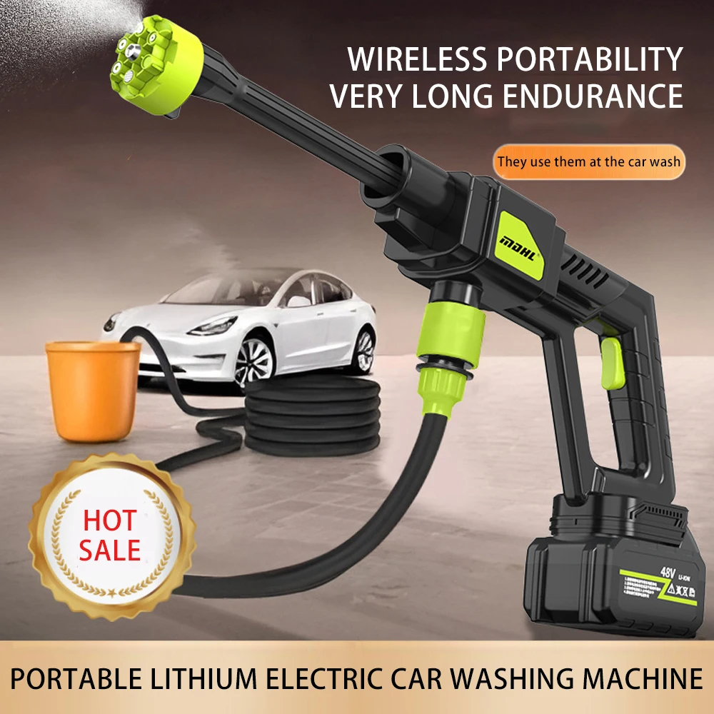 New Cordless High Pressure Cleaning Machine Turbocharged High Power Outdoor Household Portable Car Wash High Pressure Water Gun
New Cordless High Pressure Cleaning Machine Turbocharged High Power Outdoor Household Portable Car Wash High Pressure Water Gun